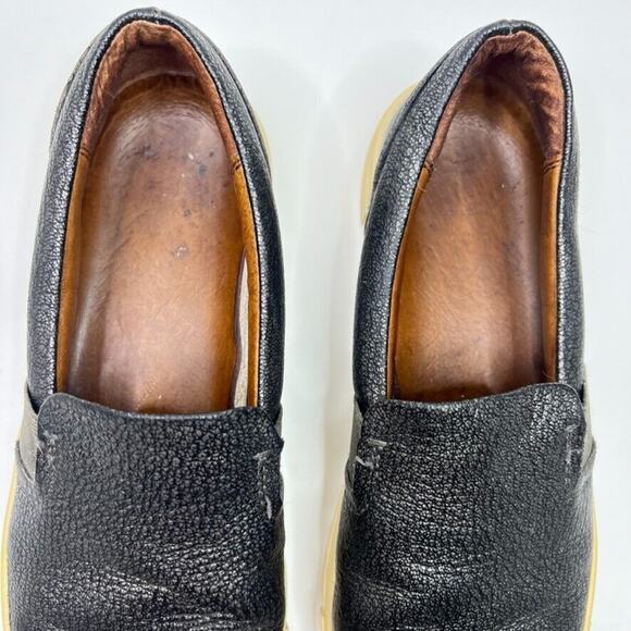 Frye Womens Size 8 Ivy Pewter Metallic Slip-On Leather Sneaker - Picture 3 of 8